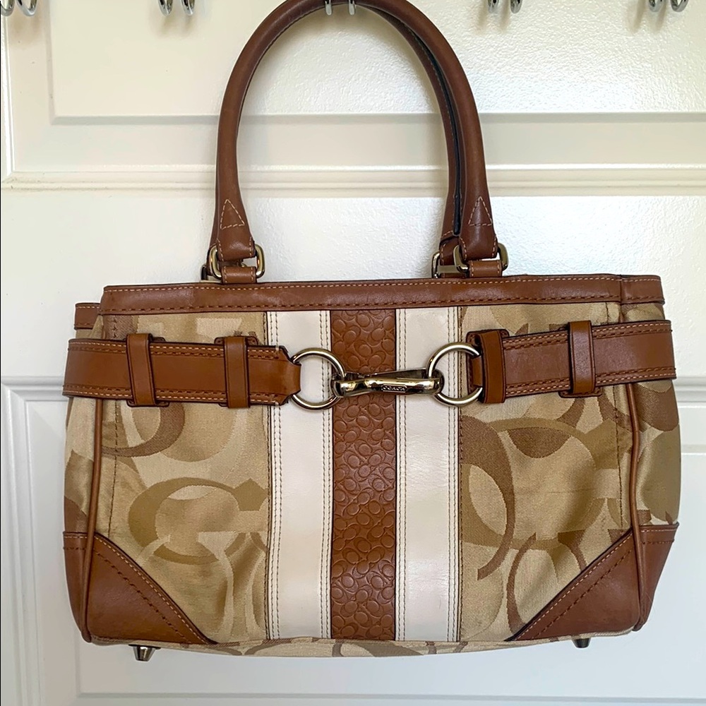 Coach Hampton Optic Signature Carryall